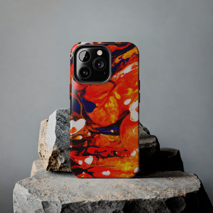 Tough Apple iPhone Cases Ft. Abstract Halloween Pumpkin