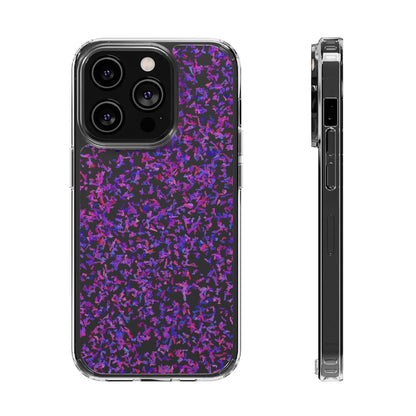 Clear iPhone and Android Cases Ft. Purple Leaves