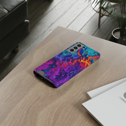 iPhone and Samsung Cases with Card Holder Ft. Ice Flame