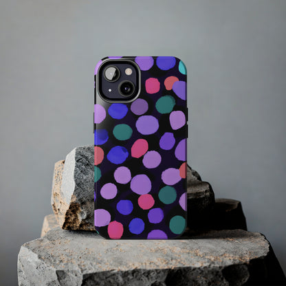 Tough Case-Mate iPhone Case Ft. Purple Dots