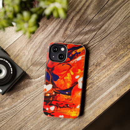 Tough Apple iPhone Cases Ft. Abstract Halloween Pumpkin