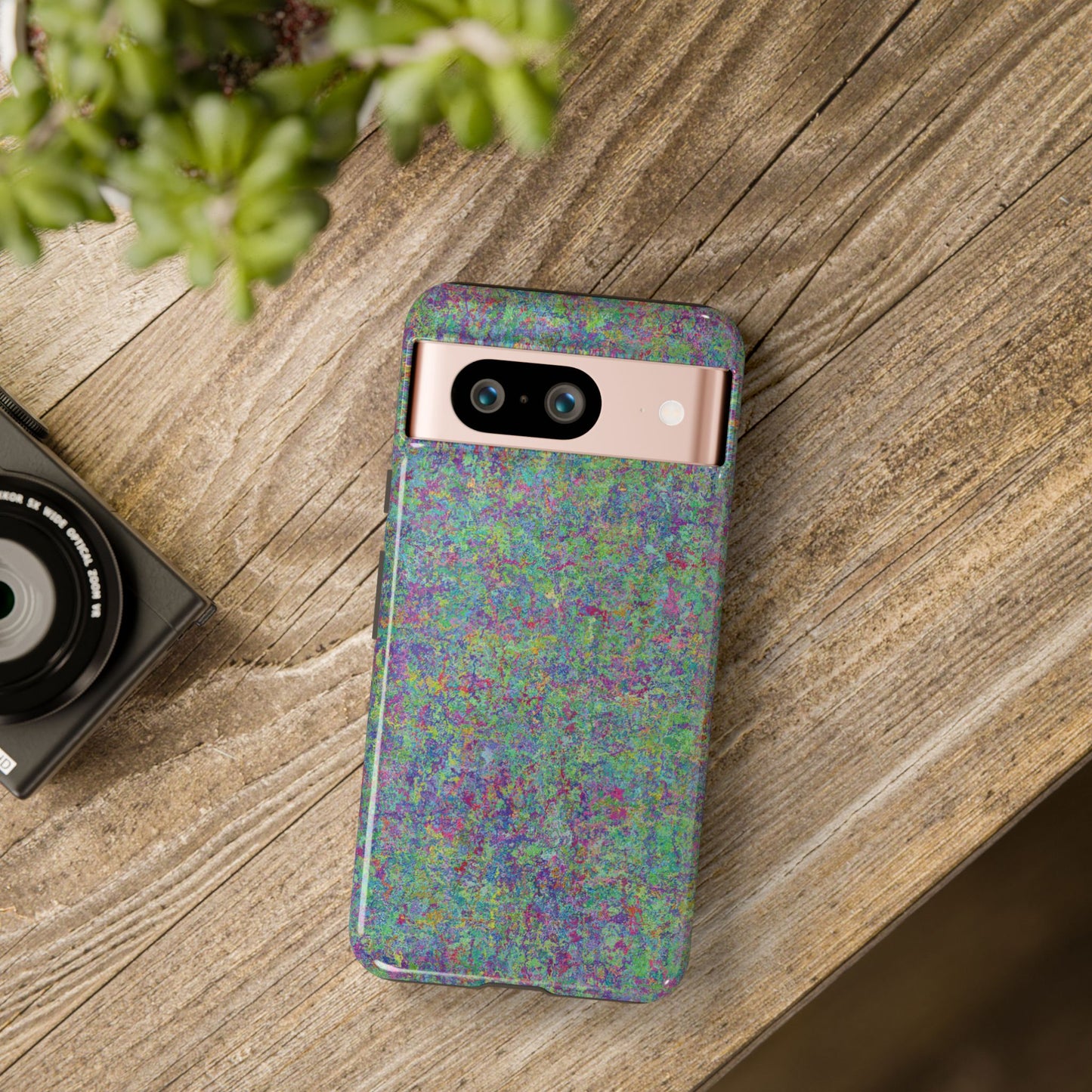 Tough Phone Case Ft. Rainbow Acrylic Noise