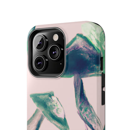 Tough Apple iPhone Cases Ft. Green Mushrooms