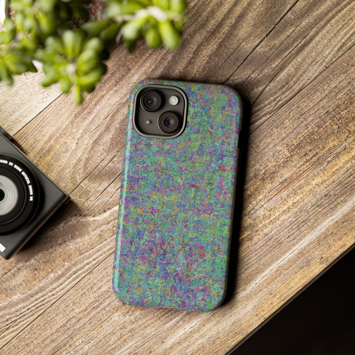 Tough Phone Case Ft. Rainbow Acrylic Noise