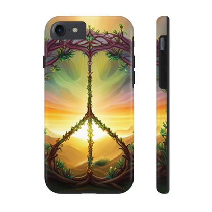 Strong Apple iPhone Case Ft. Peace Sign (Choose Peace)