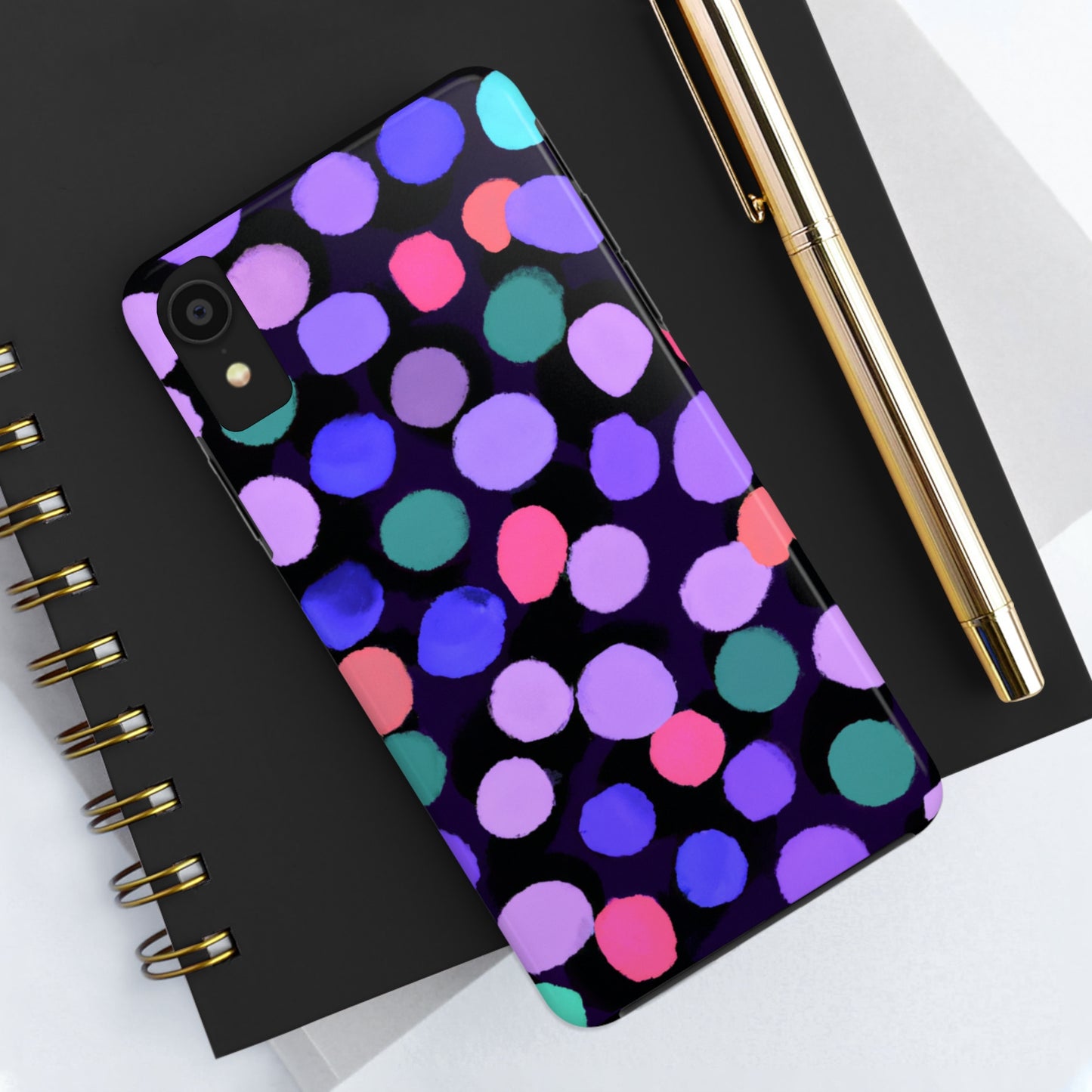 Tough Case-Mate iPhone Case Ft. Purple Dots