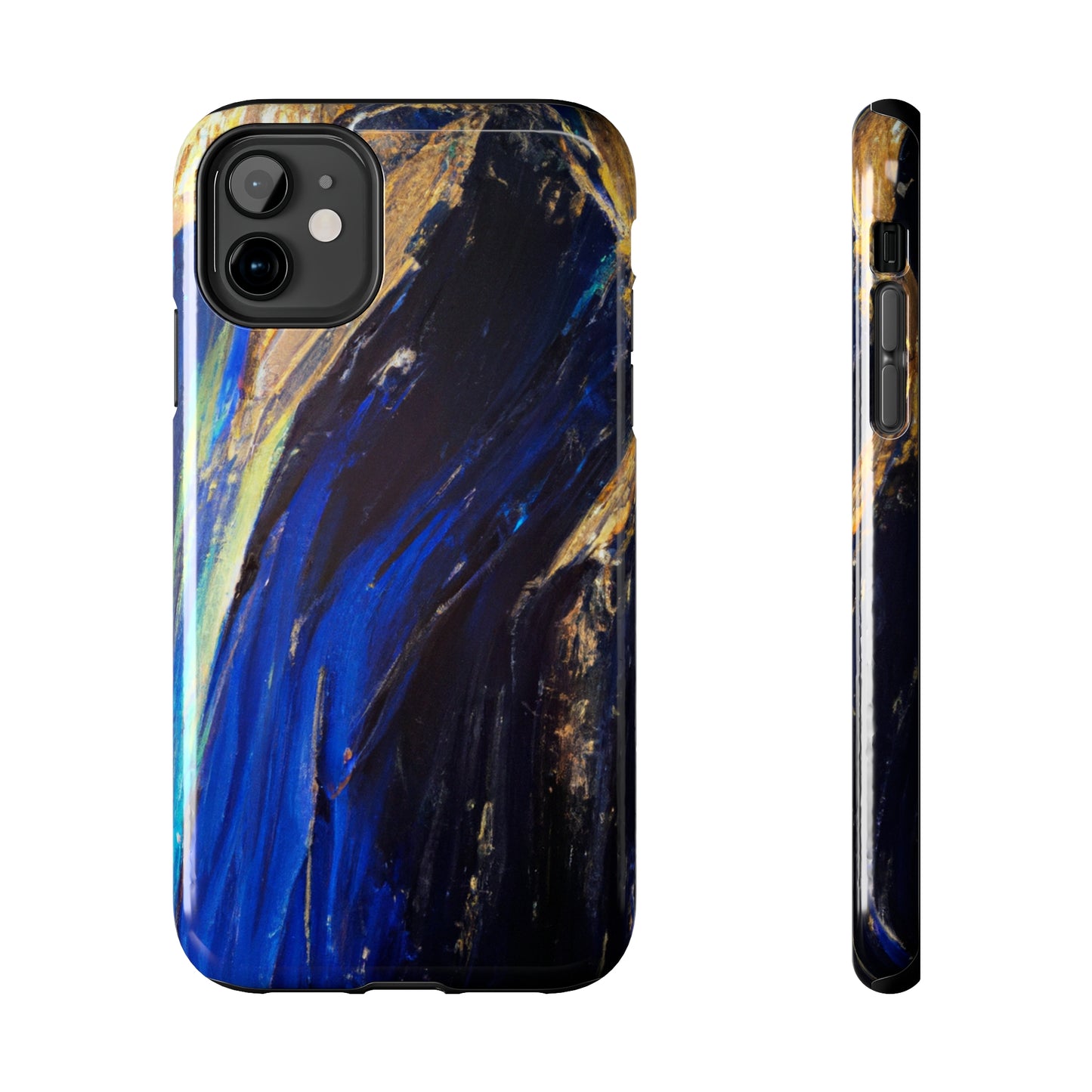 Tough Case-Mate iPhone Case Ft. Acrylic Blue Gold