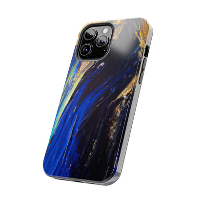 Tough Case-Mate iPhone Case Ft. Acrylic Blue Gold