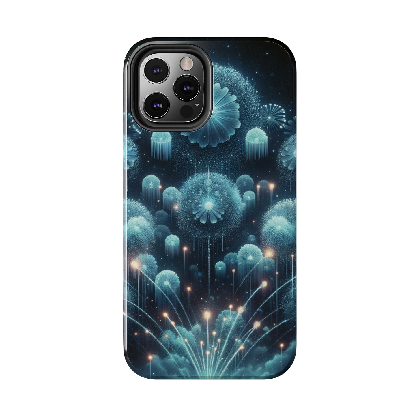 ToughDrop Apple iPhone Case Ft. Blue Dot New Year Fireworks