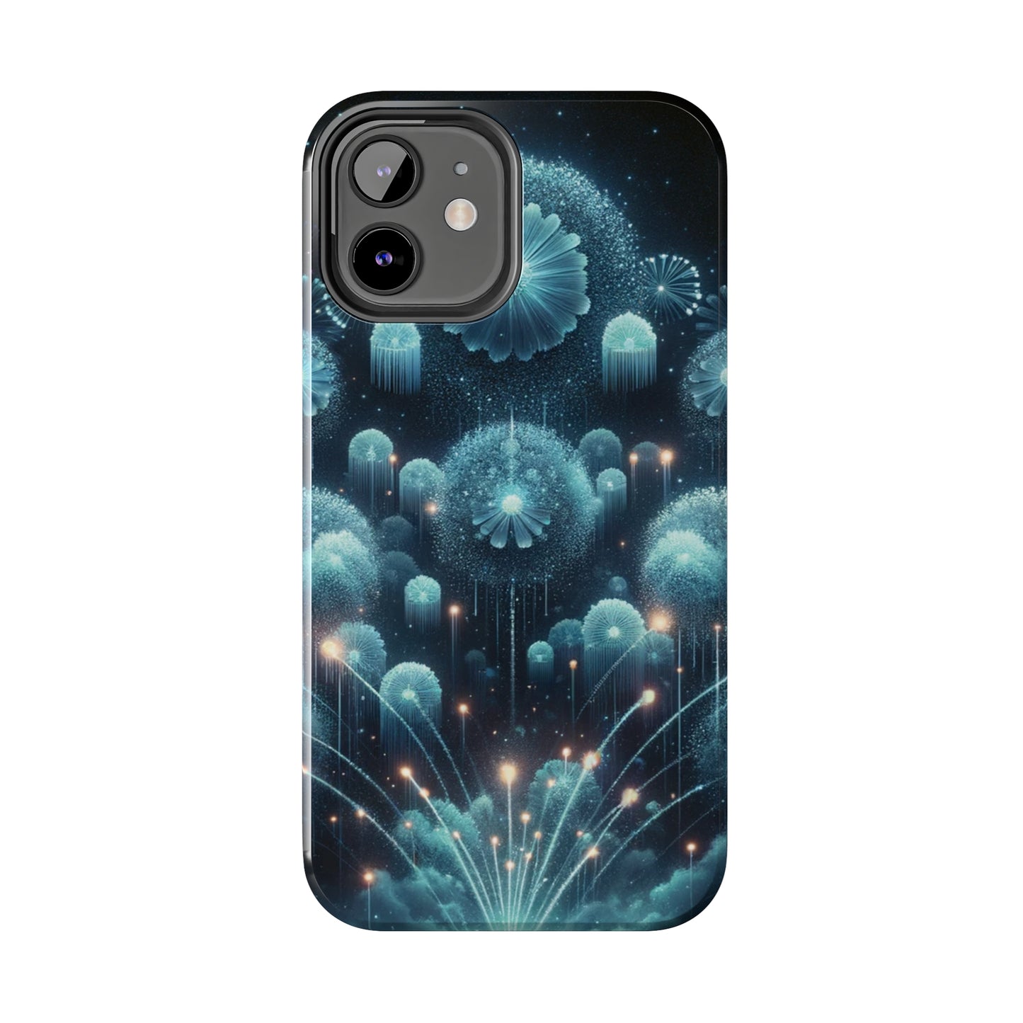 ToughDrop Apple iPhone Case Ft. Blue Dot New Year Fireworks