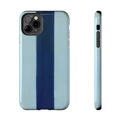 Strong Apple iPhone Case Ft. Minimal Blue Stripe