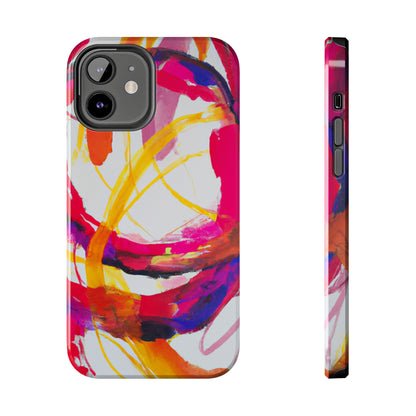 Tough Apple iPhone Cases Ft. Abstract Scarlet