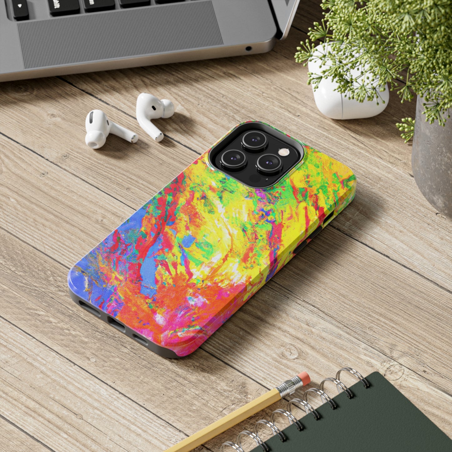 Tough Apple iPhone Cases Ft. Abstract Sherbet