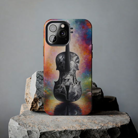 ToughDrop Apple iPhone Case Ft. Greyscale Violin