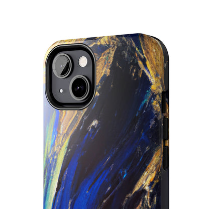 Tough Case-Mate iPhone Case Ft. Acrylic Blue Gold