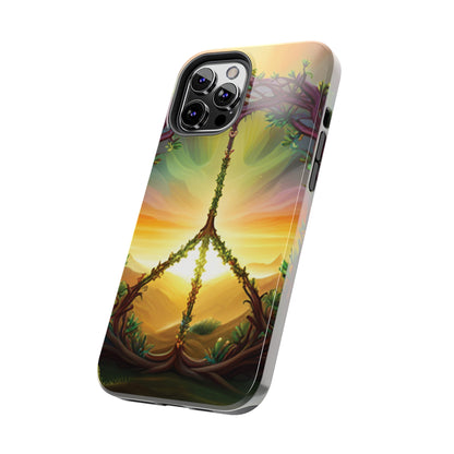 Strong Apple iPhone Case Ft. Peace Sign (Choose Peace)