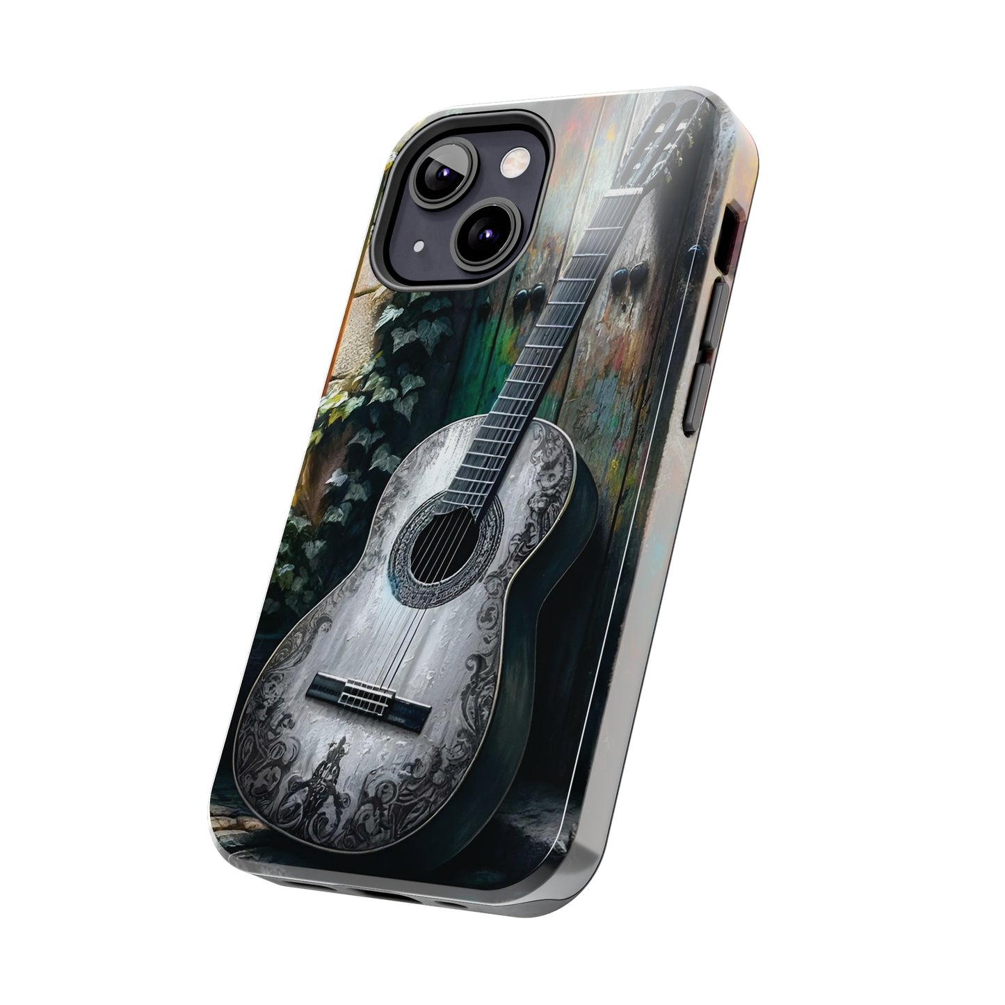 ToughDrop Apple iPhone Case Ft. Greyscale Guitar