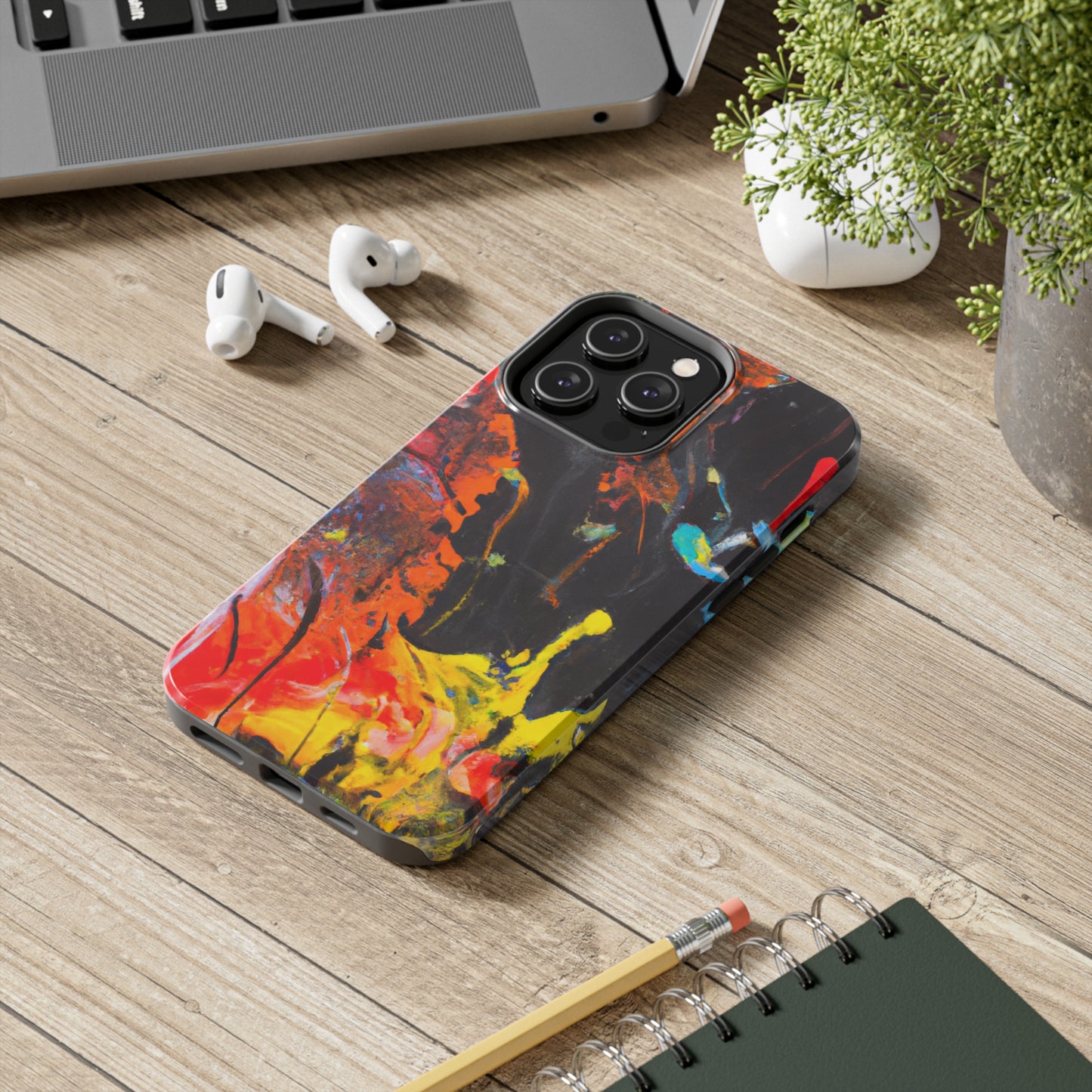 Tough Case-Mate iPhone Case Ft. Abstract Orange