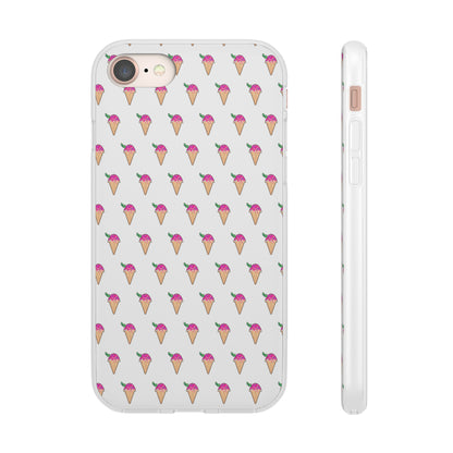 Clear, Flexible iPhone and Samsung Cases Ft. Pixel Cone