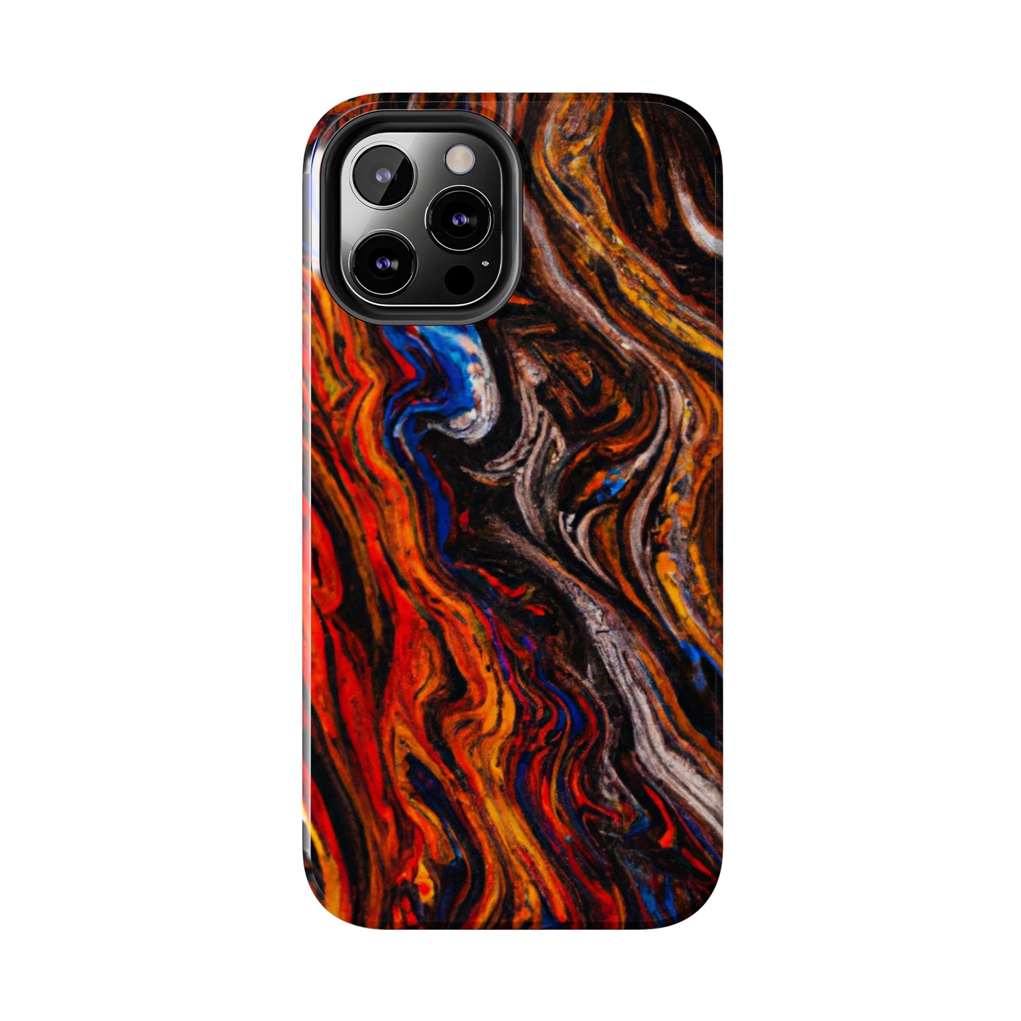 Tough Apple iPhone Case Ft. Abstract Petrified Wood