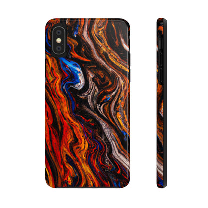 Tough Apple iPhone Case Ft. Abstract Petrified Wood