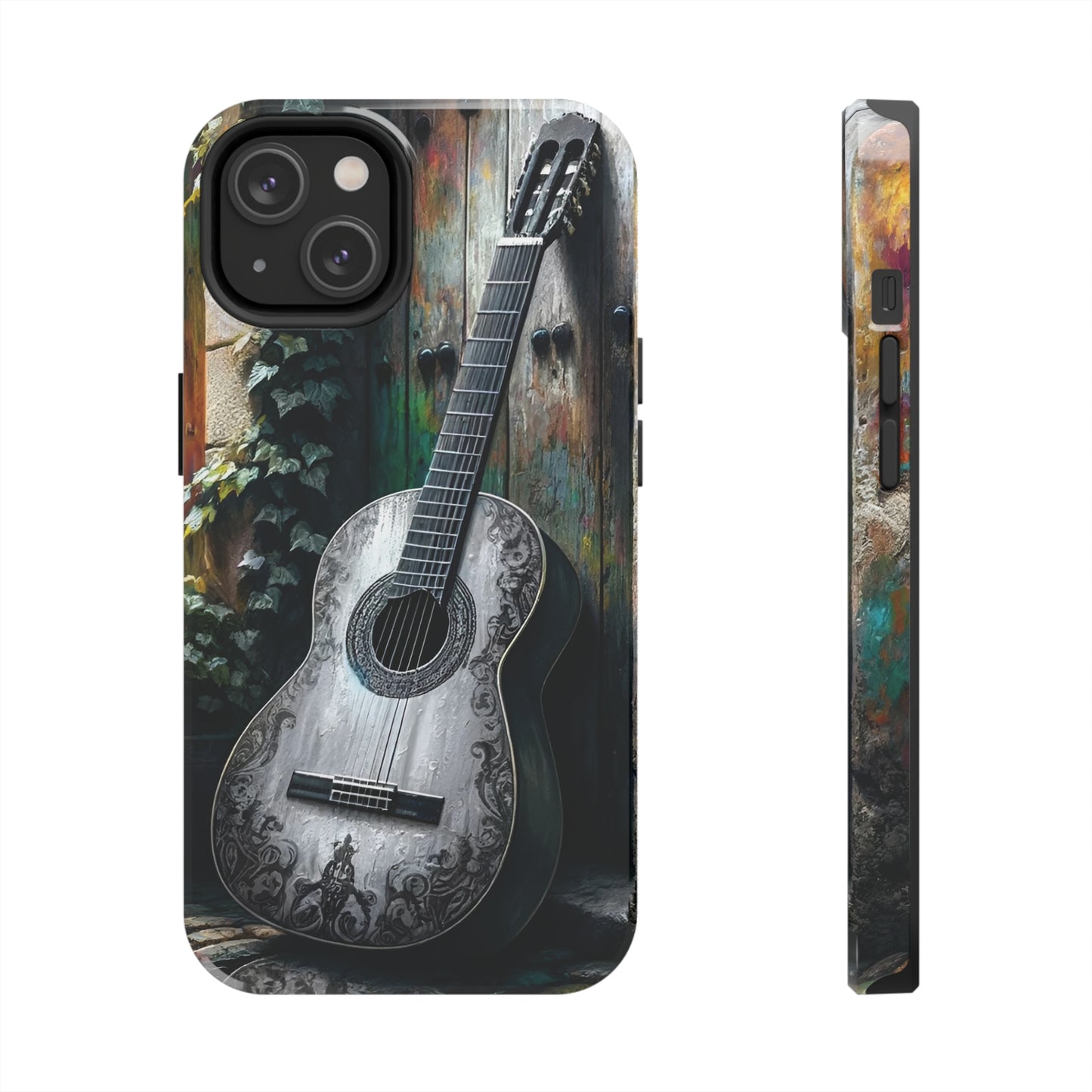 ToughDrop Apple iPhone Case Ft. Greyscale Guitar