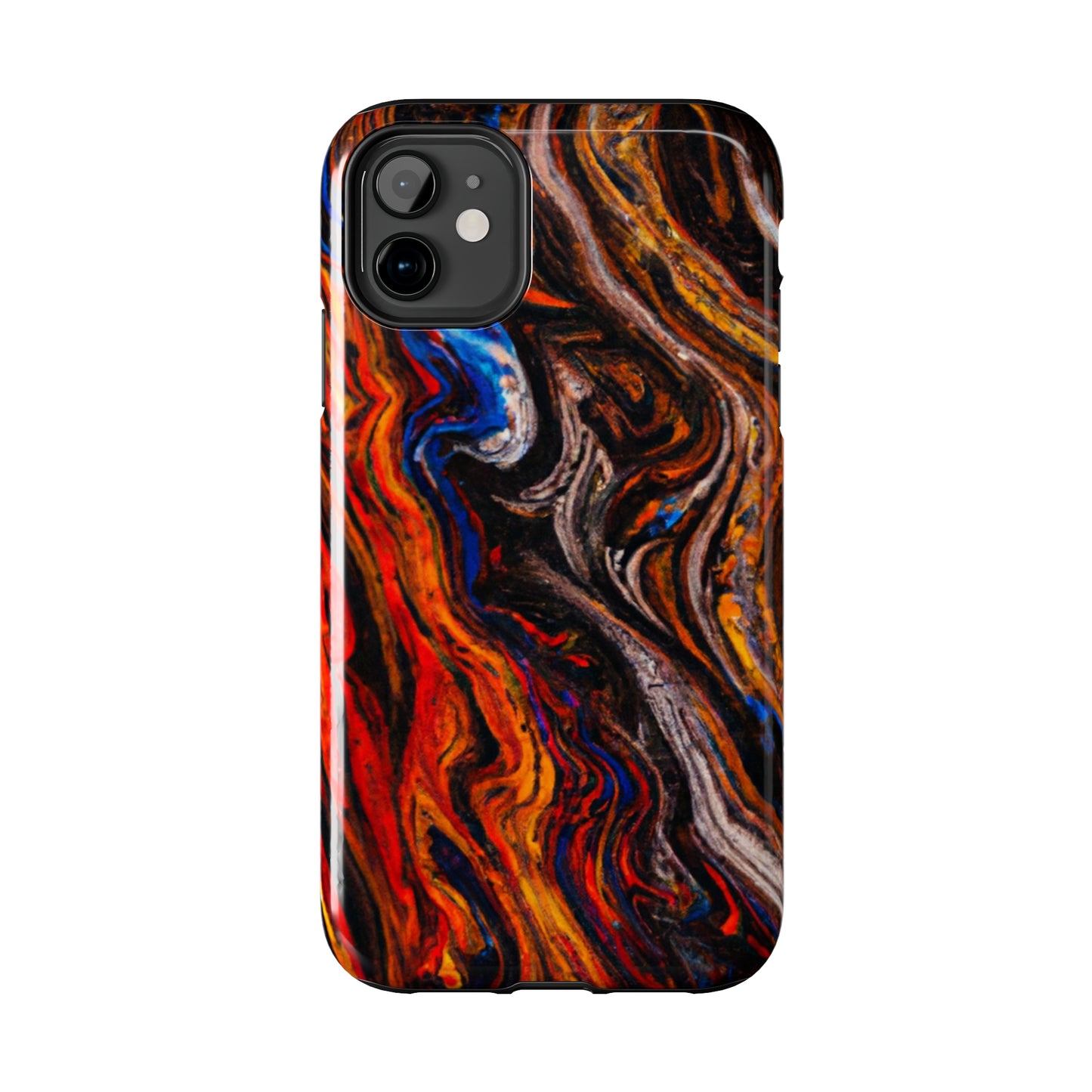 Tough Apple iPhone Case Ft. Abstract Petrified Wood