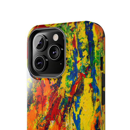 Tough Case-Mate iPhone Case Ft. Abstract Yellow Orange