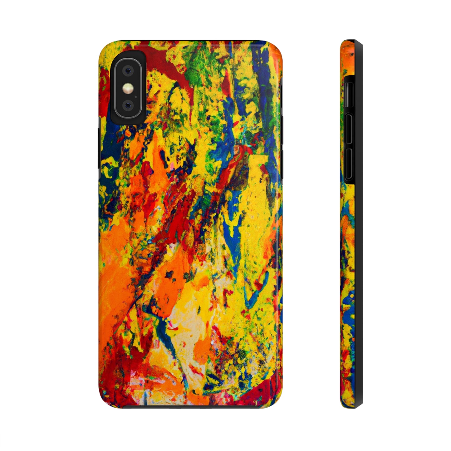 Tough Case-Mate iPhone Case Ft. Abstract Yellow Orange