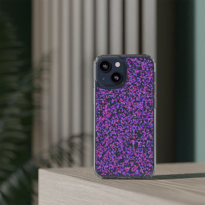 Clear iPhone and Android Cases Ft. Purple Leaves