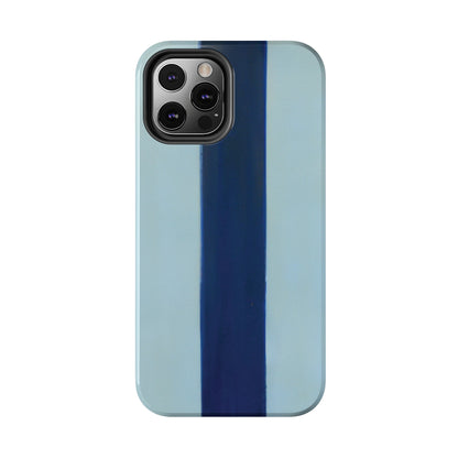 Strong Apple iPhone Case Ft. Minimal Blue Stripe