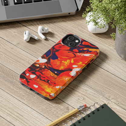 Tough Apple iPhone Cases Ft. Abstract Halloween Pumpkin