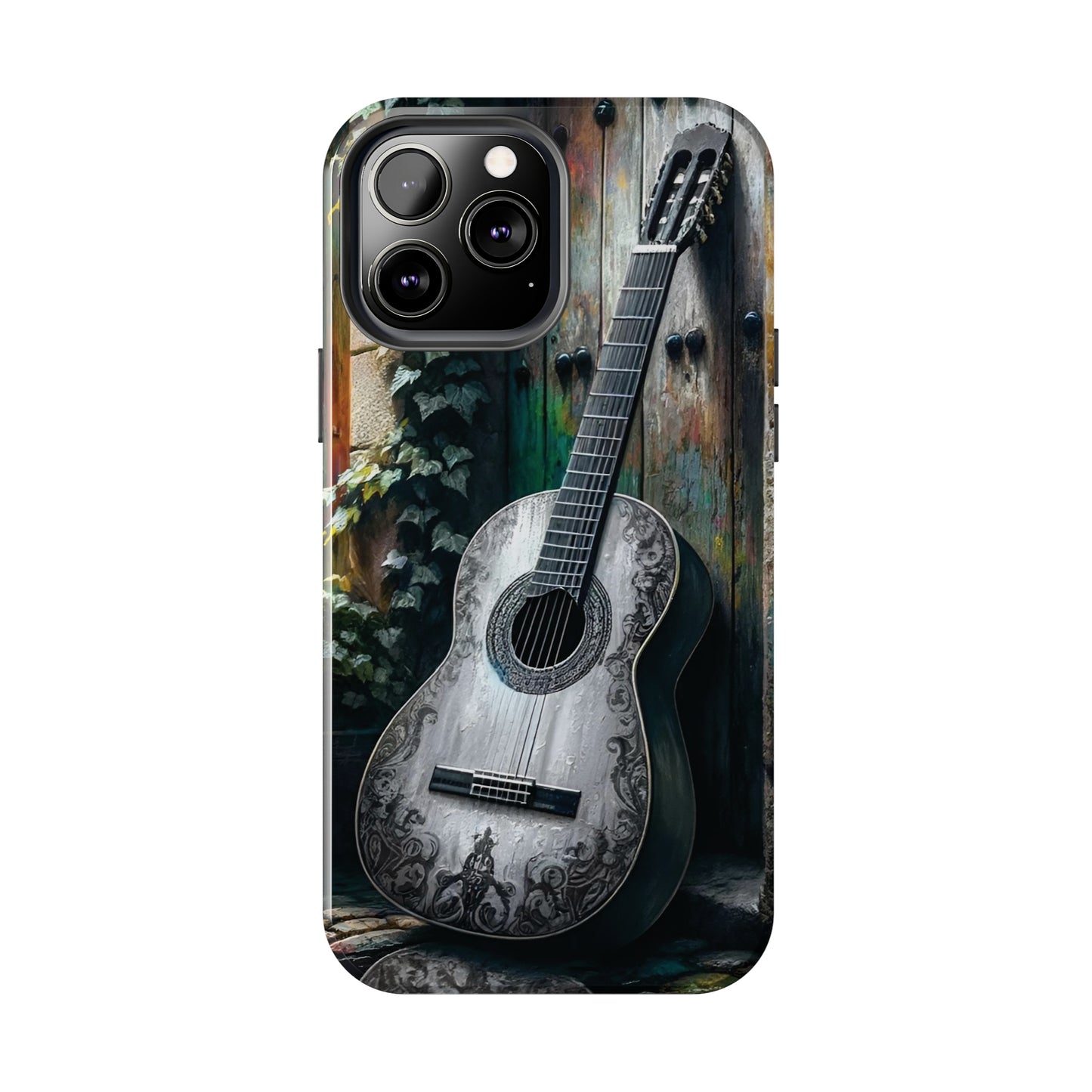 ToughDrop Apple iPhone Case Ft. Greyscale Guitar