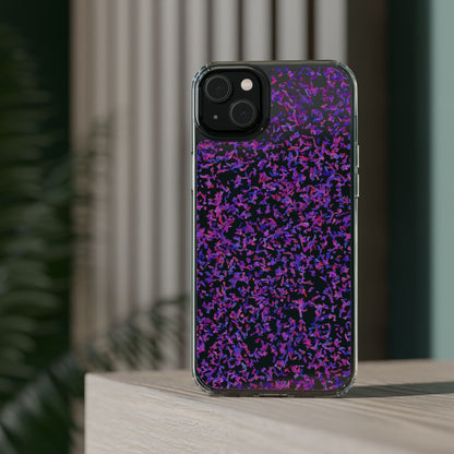 Clear iPhone and Android Cases Ft. Purple Leaves