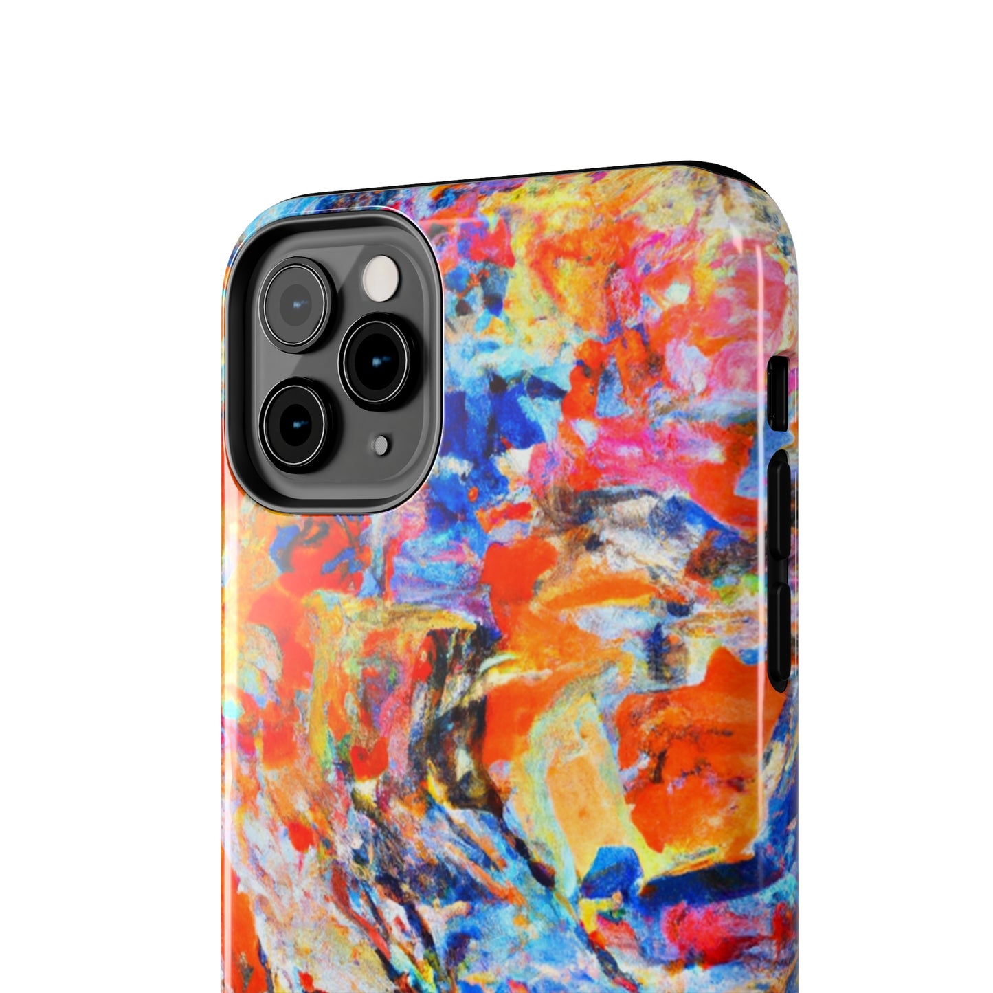 Tough Apple iPhone Case Ft. Abstract Blue and Orange