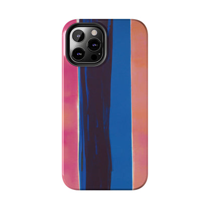 Strong Apple iPhone Case Ft. Minimal Blue Pink