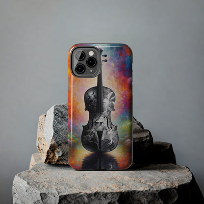 ToughDrop Apple iPhone Case Ft. Greyscale Violin