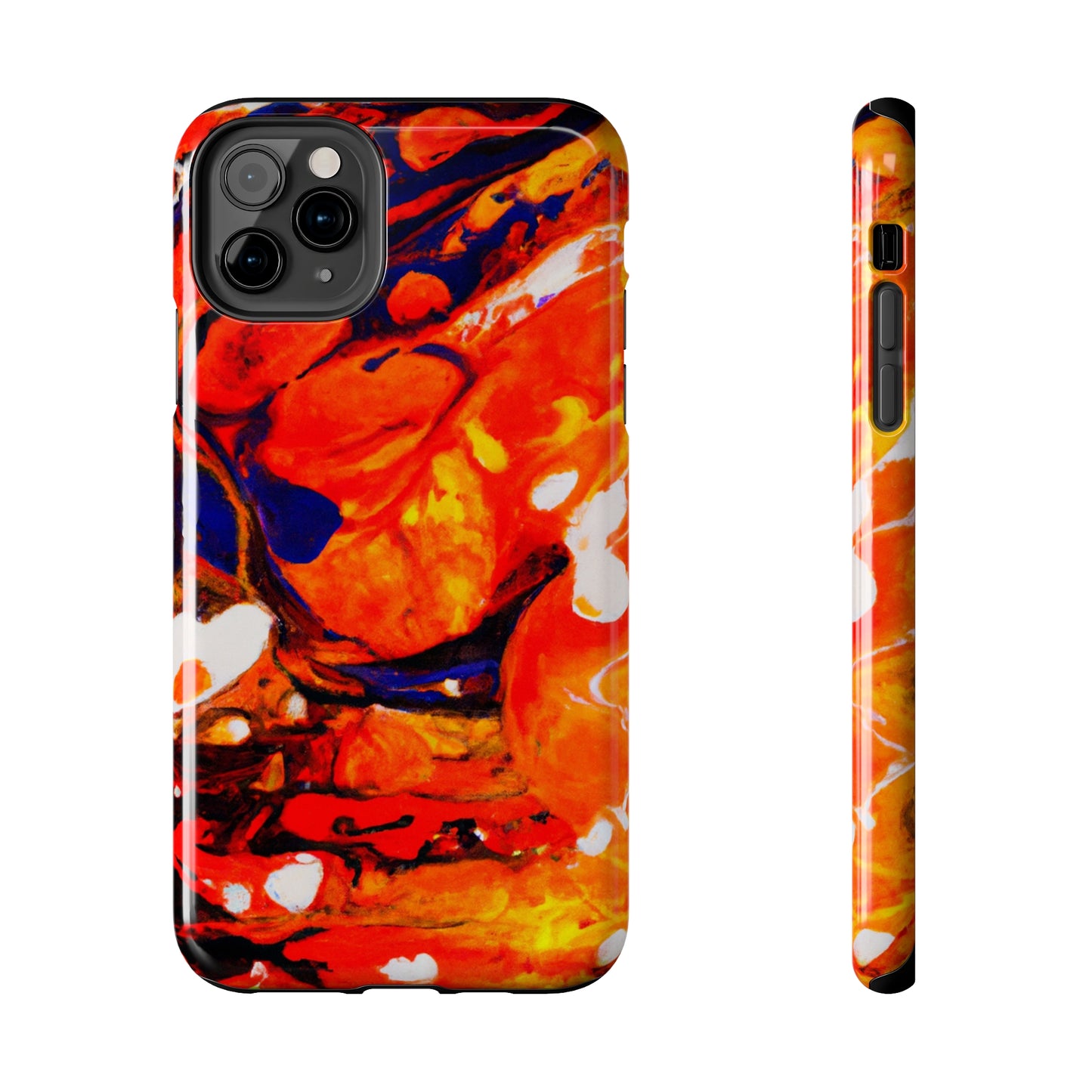 Tough Apple iPhone Cases Ft. Abstract Halloween Pumpkin