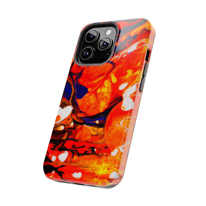 Tough Apple iPhone Cases Ft. Abstract Halloween Pumpkin