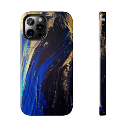 Tough Case-Mate iPhone Case Ft. Acrylic Blue Gold