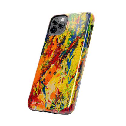 Tough Case-Mate iPhone Case Ft. Abstract Yellow Orange