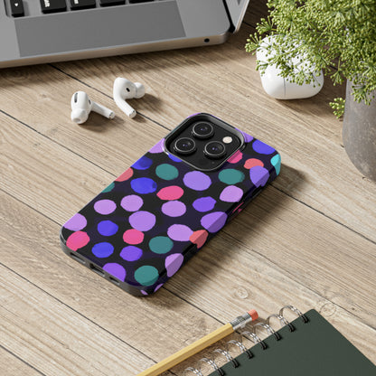 Tough Case-Mate iPhone Case Ft. Purple Dots