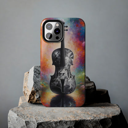 ToughDrop Apple iPhone Case Ft. Greyscale Violin