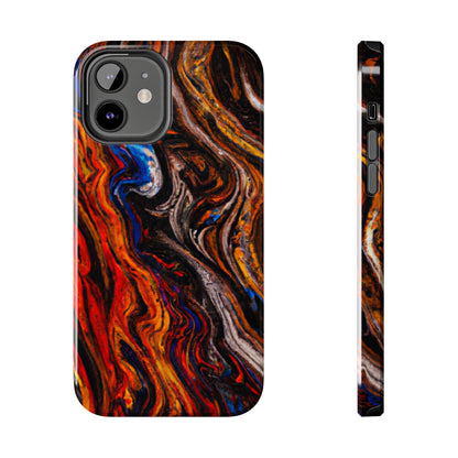 Tough Apple iPhone Case Ft. Abstract Petrified Wood