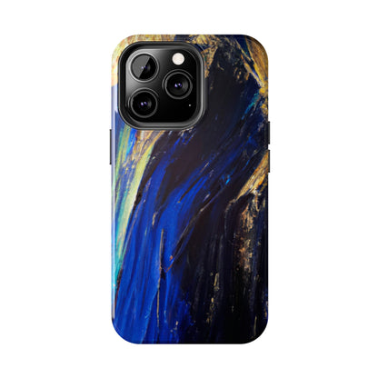 Tough Case-Mate iPhone Case Ft. Acrylic Blue Gold