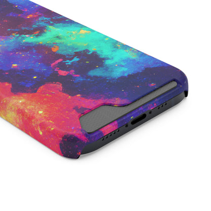 iPhone and Samsung Cases with Card Holder Ft. Abstract Space