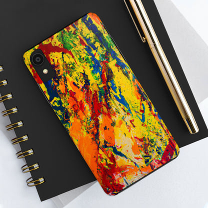 Tough Case-Mate iPhone Case Ft. Abstract Yellow Orange