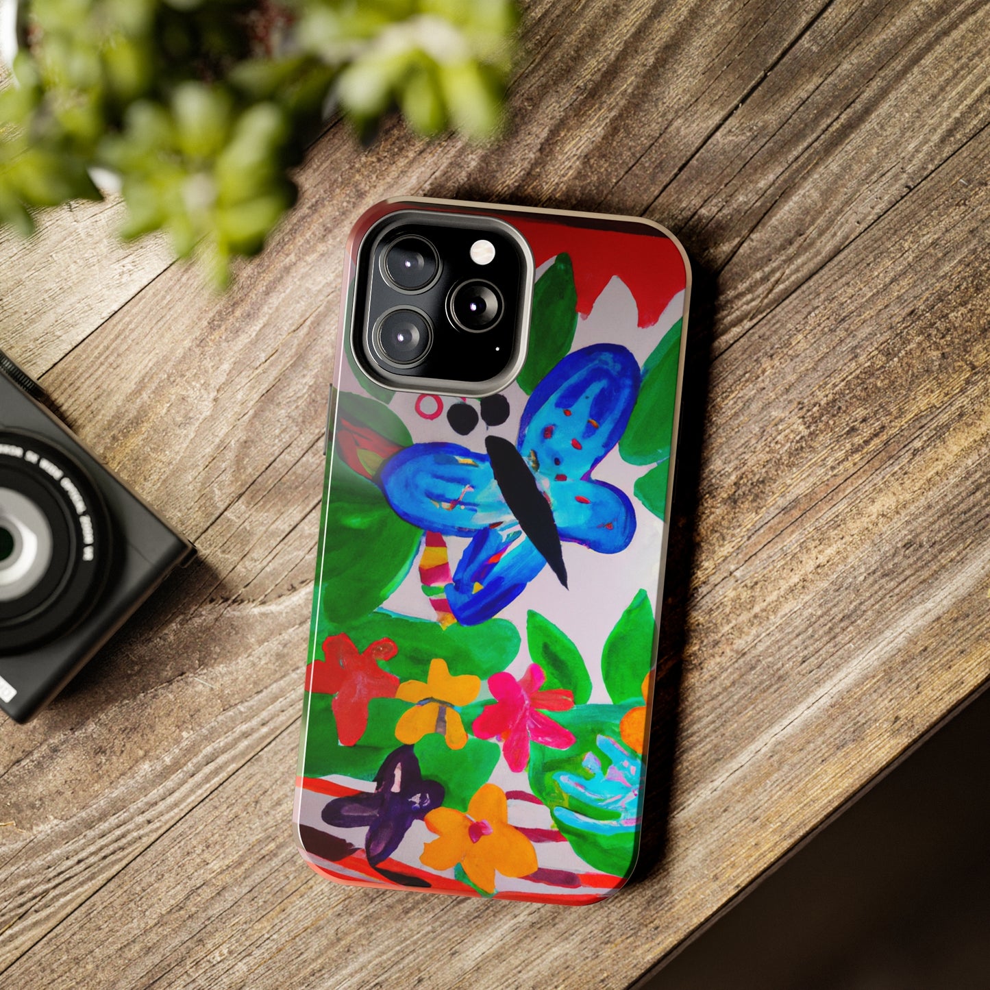 Tough Case-Mate iPhone Case Ft. Watercolor Butterfly