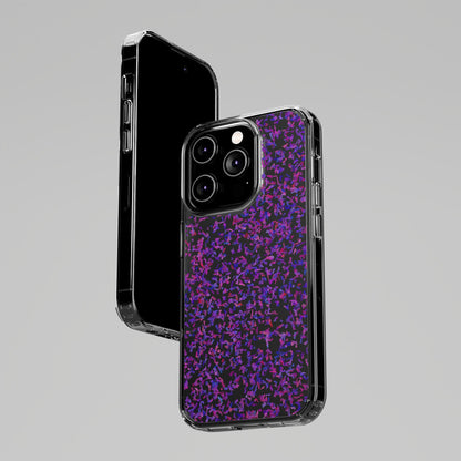 Clear iPhone and Android Cases Ft. Purple Leaves