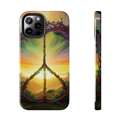 Strong Apple iPhone Case Ft. Peace Sign (Choose Peace)